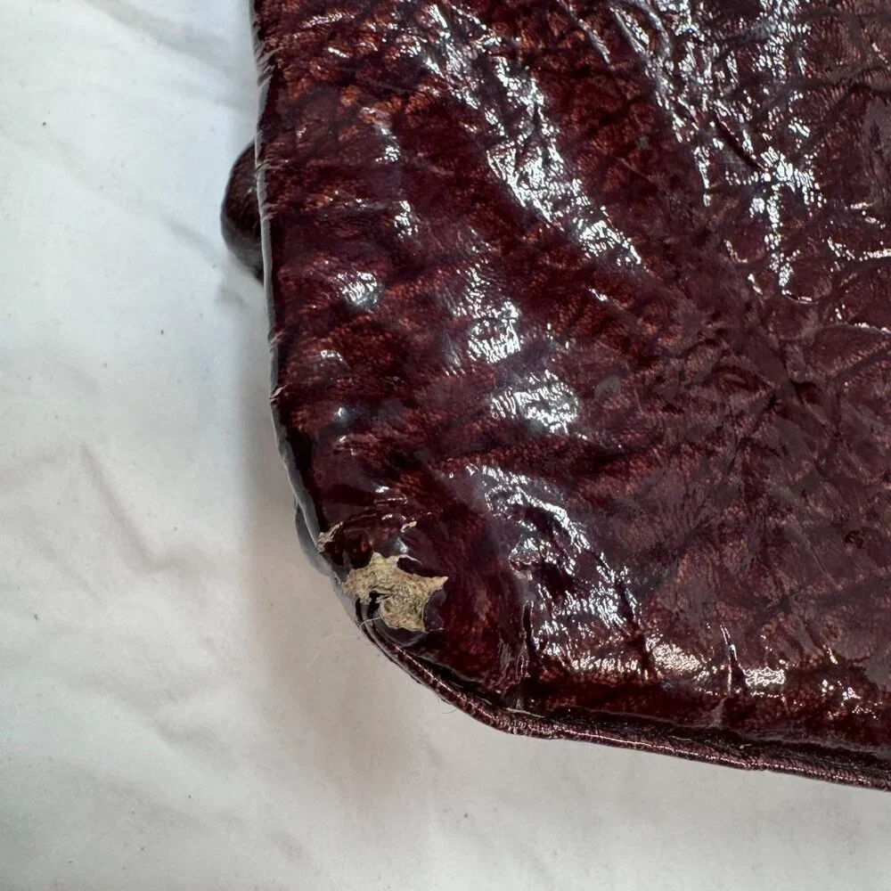 Alexander Wang “Darcy” Large Studded Leather Tote – Burgundy